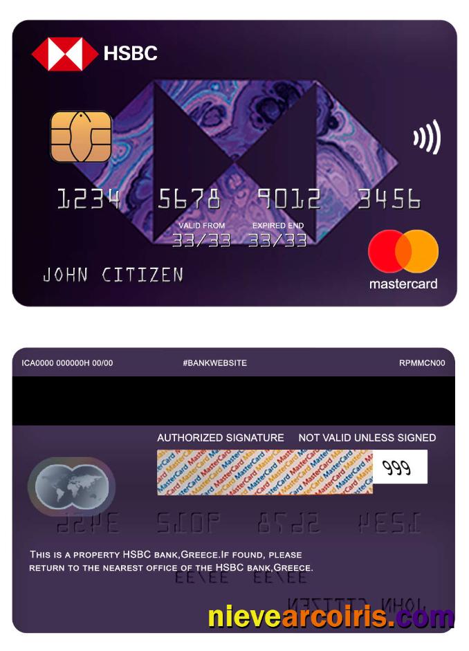 Greece HSBC mastercard